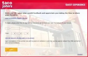 Taco Johns Survey